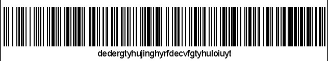 全字母条码宽度