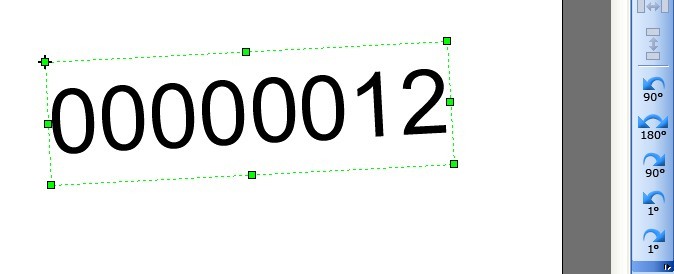 TSC标签打印机如何倾斜打印流水号？打印机调节还是软件调节？